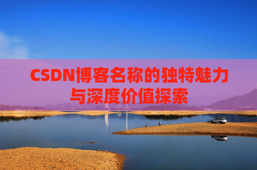 CSDN博客名称的独特魅力与深度价值探索